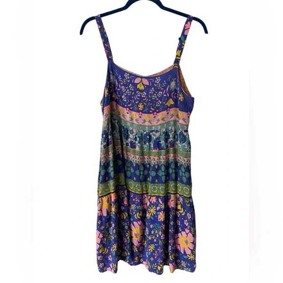 Natural Life Women’s Floral Multicolor Mini Sundress Size XL - Picture 1 of 11